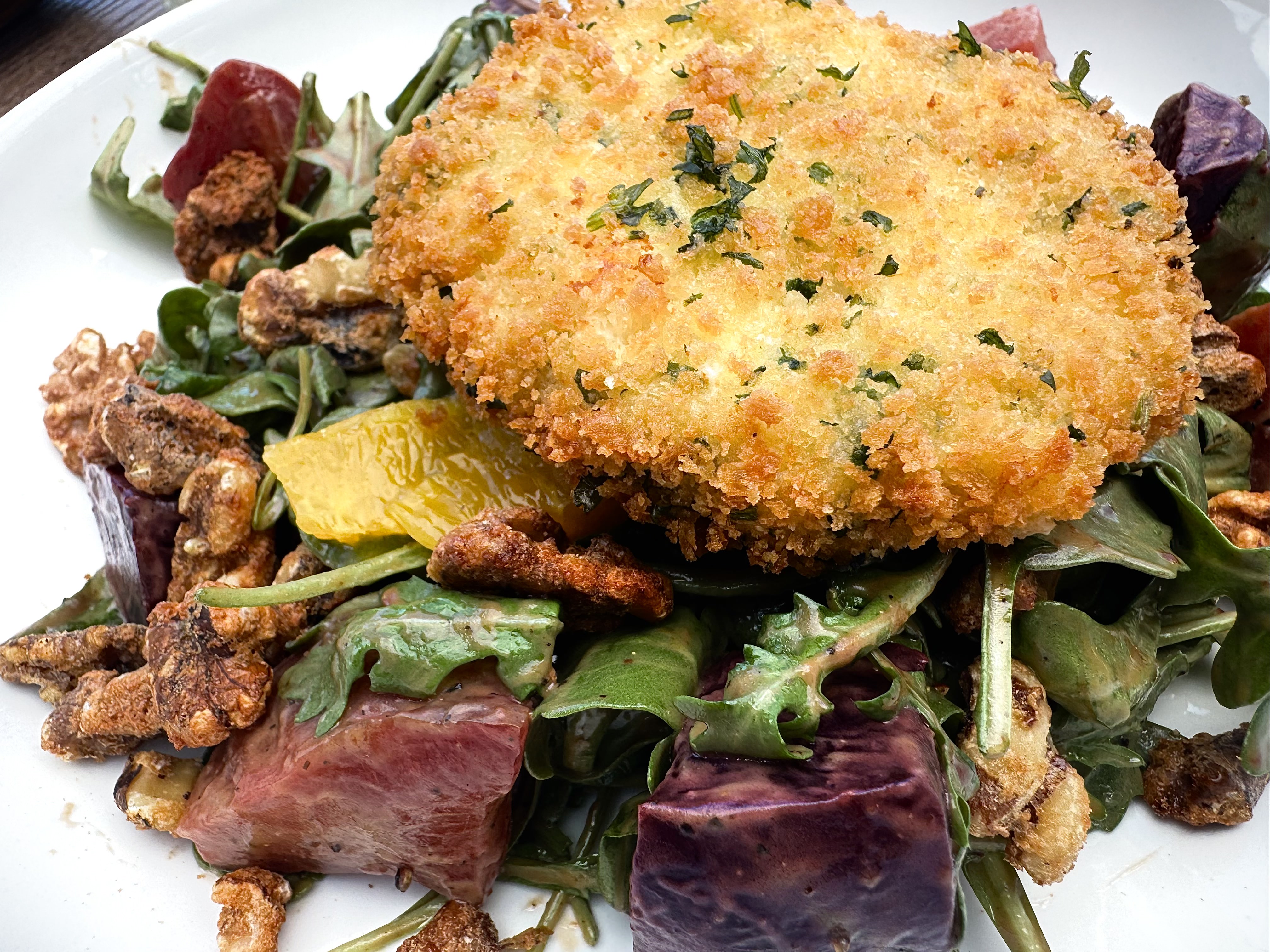 The Boardwalk Bar and Grill: Beets and Crispy Goat Cheese Salad